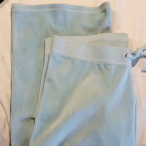 Velvety soft baby blue Juicy Couture track pants-M